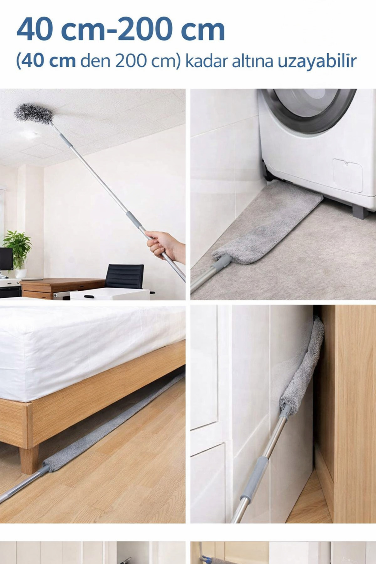 Ev ve Ofis İş tipi Çok Yönlü Boşluk Tavan ve Toz Alma Seti (40 cm 200 cm ) - Görsel 5