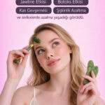 ORJiNAL Face Roller & Kalp Guasha Yüz Masaj Taşı Takımı (Orjinal Kutulu)