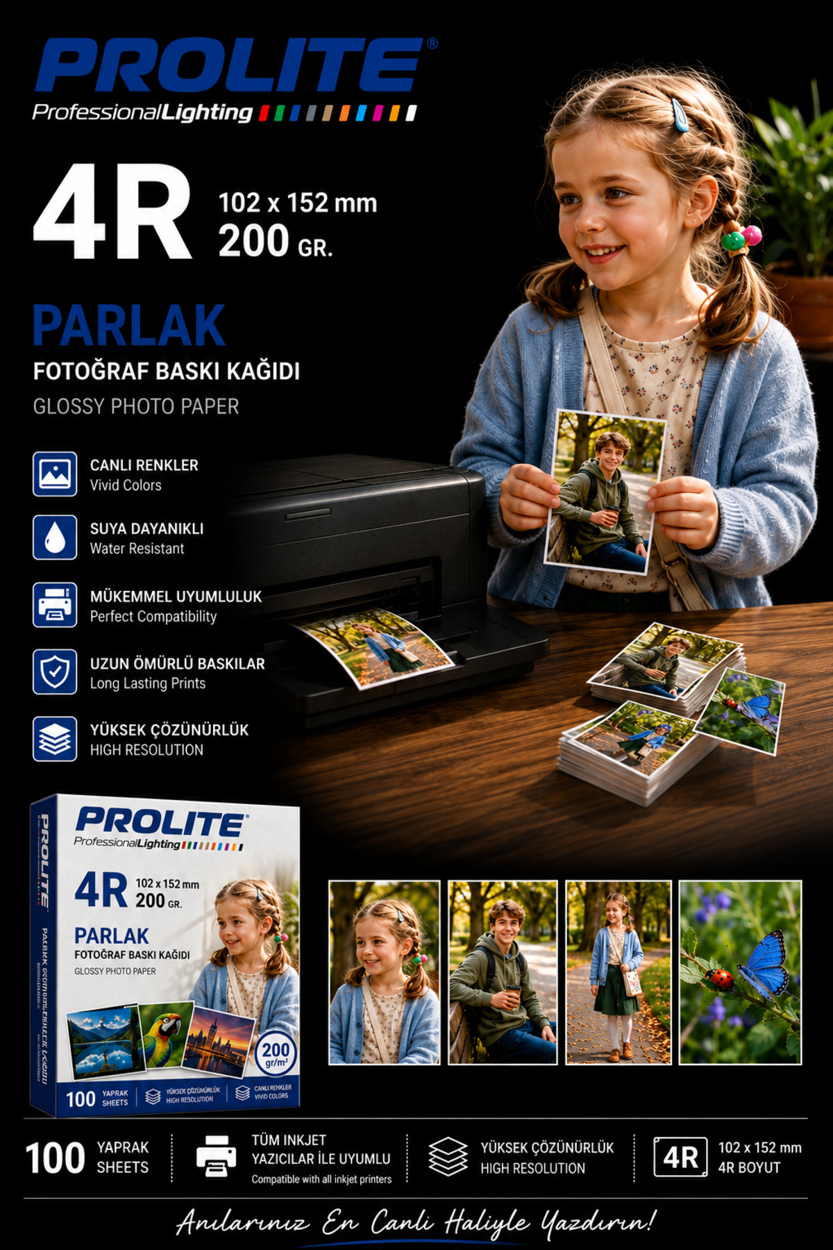 Fotoğraf Resim Baskı Kağıdı 4R ( 1 Paket 50 Adet) - Görsel 7