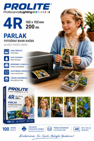 Fotoğraf Resim Baskı Kağıdı 4R.( 1 paket 100 Adet)
