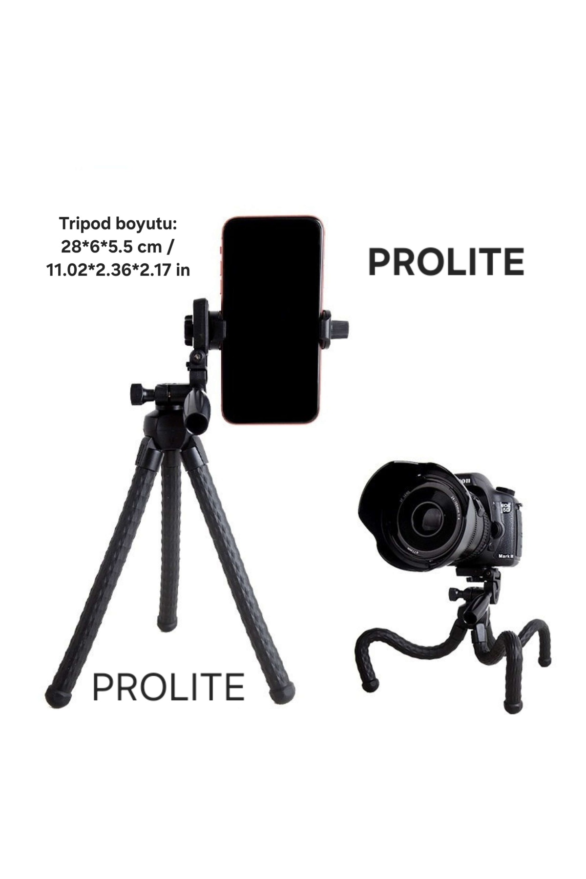 Ahtapod Tripod Dslr Telefon Gopro - Görsel 3