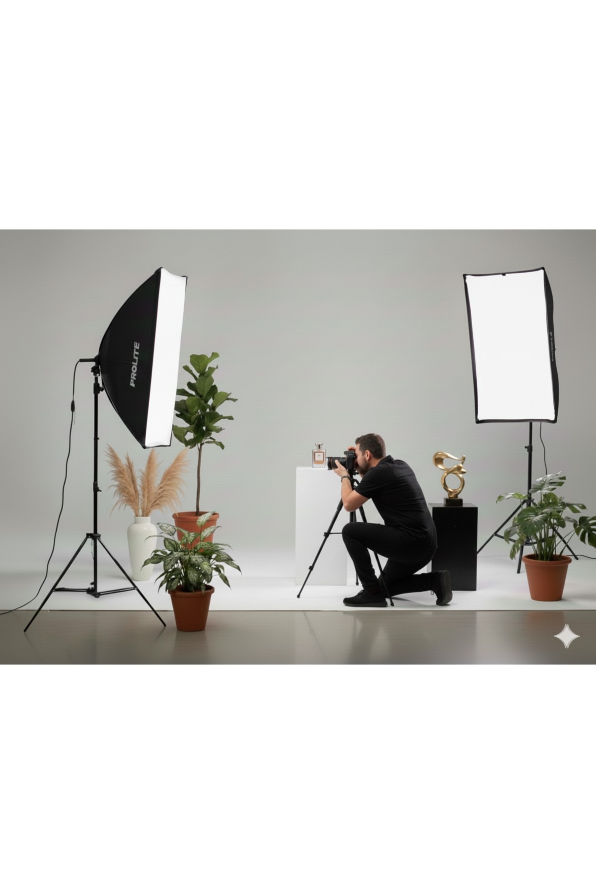 Soft Box Işık 2 Li Set Fotoğraf Video Ürün Çekimi - Görsel 2