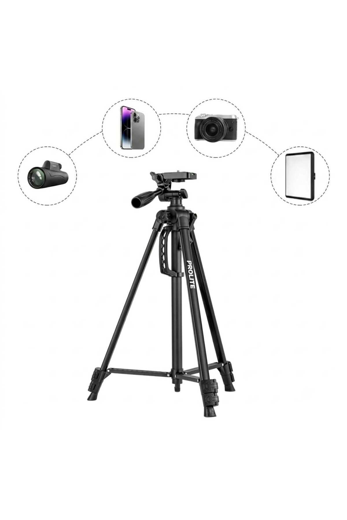 Orjinal 141 cm Tripod Dslr Telefon Gopro Teleskop Telefon Projeksiyon uyumlu Canon Nikon Sony fujifilm için - Görsel 2