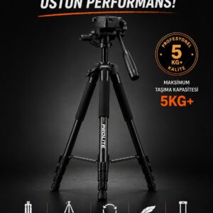 Orjinal 180 cm Tripod Dslr Telefon Gopro Teleskop Telefon Projeksiyon uyumlu Canon Nikon Sony fujifilm için
