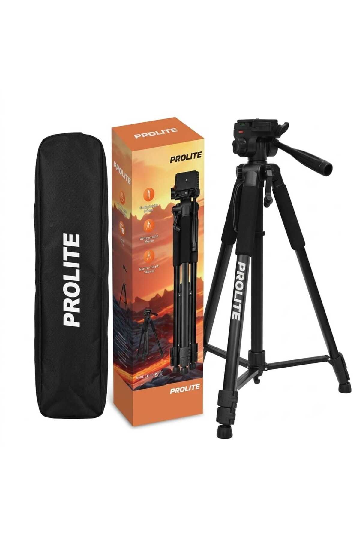Orjinal 180 cm Tripod Dslr Telefon Gopro Teleskop Telefon Projeksiyon uyumlu Canon Nikon Sony fujifilm için - Görsel 2