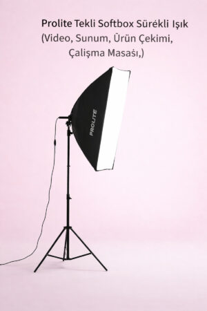 Soft Box Işık Tekli Set Fotoğraf Video Ürün Çekimi