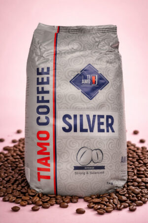 Çekirdek Kahve Tiamo Silver Coffee 1Kg orjinal peketinde Avrupa Kahvesi (Bulgar)