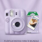 Fujifilm İnstax Mini 13 Fotoğraf Makinesi+Askı+pil +10 lu Film Poz (Lila)