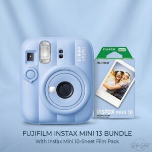 Fujifilm İnstax Mini 13 Fotoğraf Makinesi+Askı+pil 10 lu Film Poz (MAVİ)