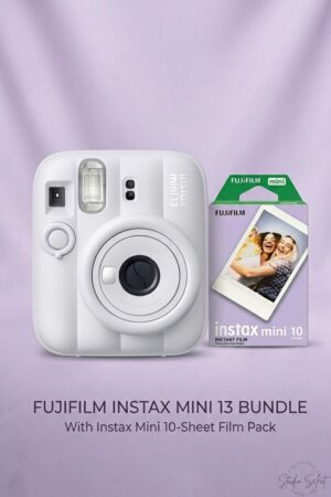 Fujifilm İnstax Mini 13 Fotoğraf Makinesi+Askı+pil +10 Film Poz (BEYAZ)